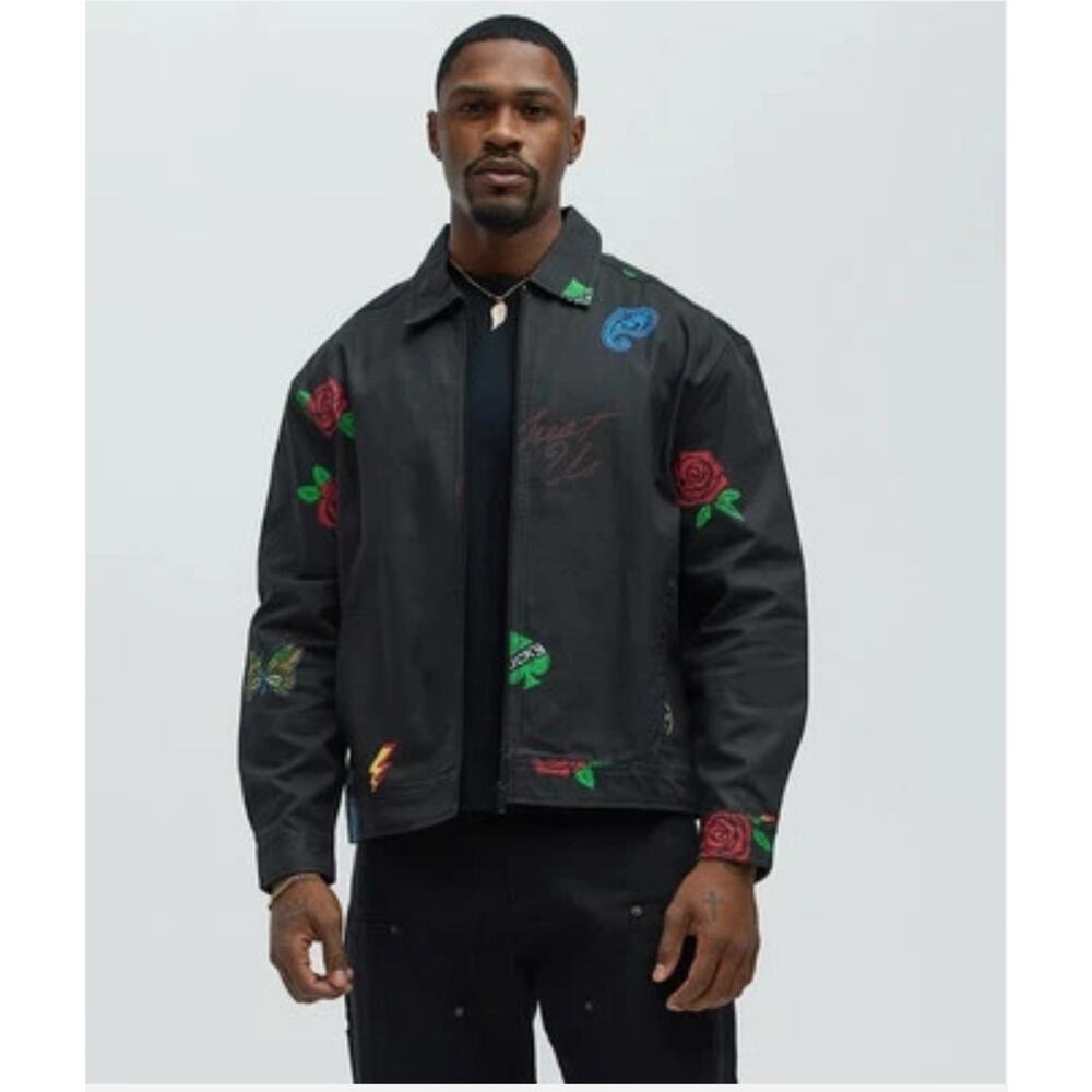 Fresh Prints of Bel-Air Light Jean jacket Coat Drill Clothing‎ Mens Small